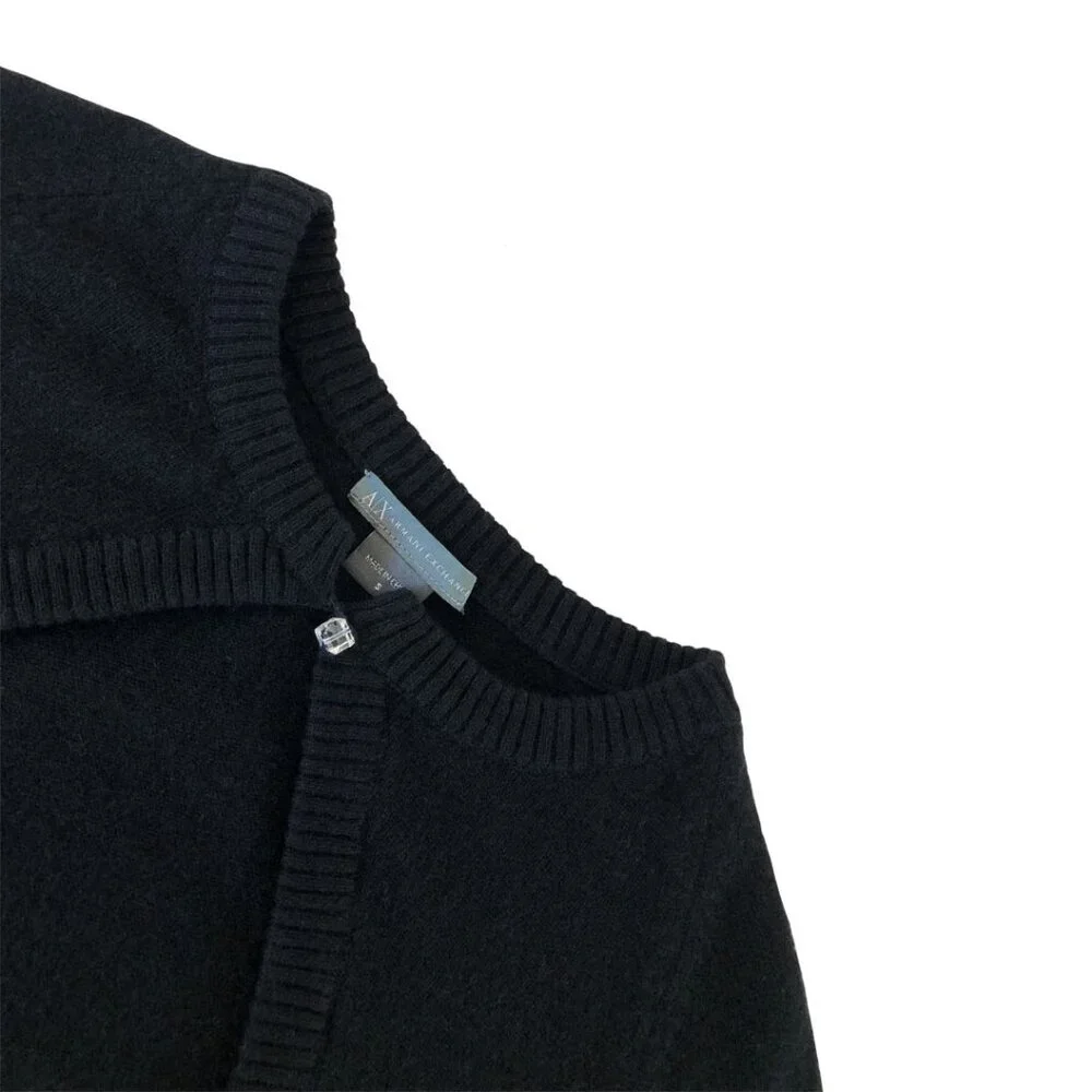 A/X Armani Exchange Cashmere Cropped Cardigan - Picture 4 of 4